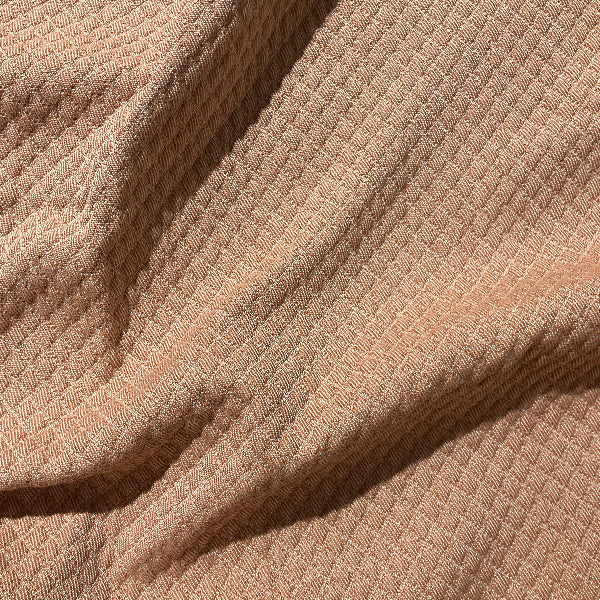 Burch Wally Salmon Orange Textured Chenille Upholstery Fabric