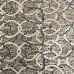 Regal Interlude Pewter Geometric Upholstery Fabric