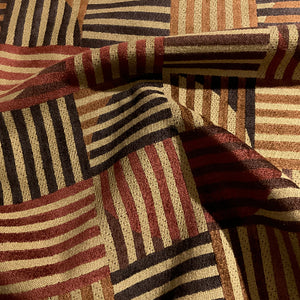Inmate Warden Brown Upholstery Fabric