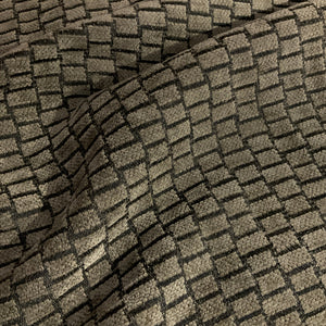 Swavelle Gray Check Chenille Upholstery Fabric