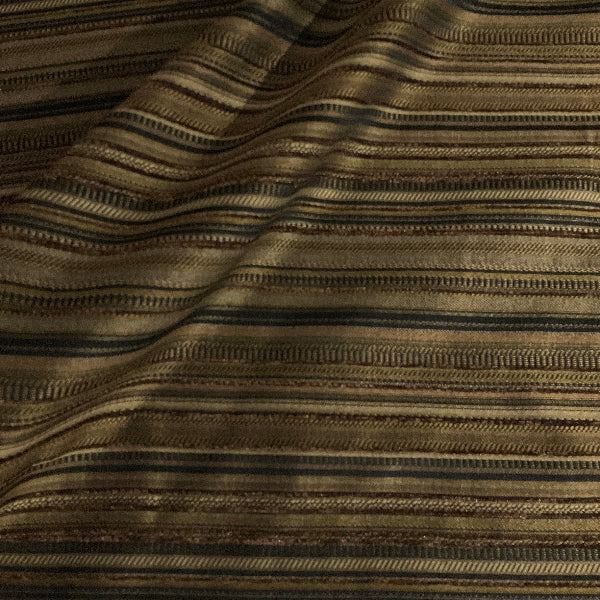Swavelle Godiva Stripe Brown Upholstery Fabric