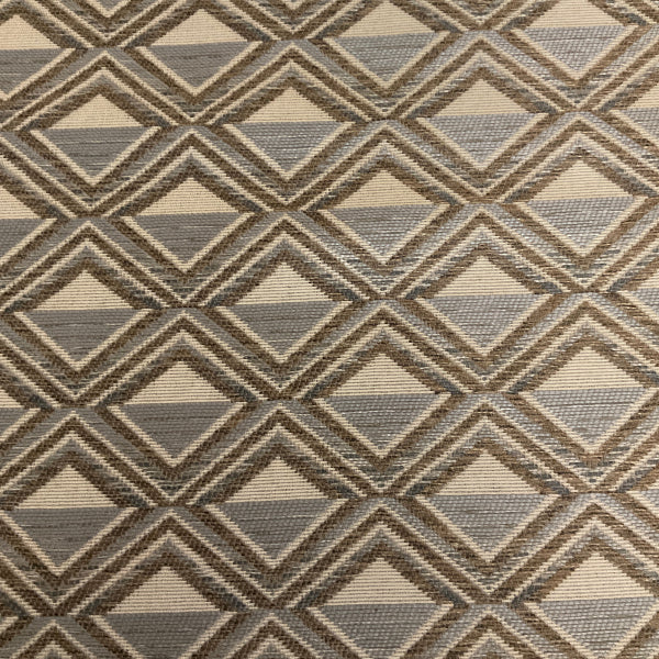 Regal Revolution Sand Geometric Upholstery Fabric