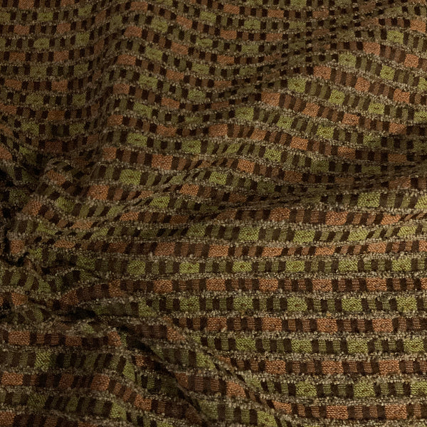 Aisley Sandstone Geometric Design Upholstery Fabric