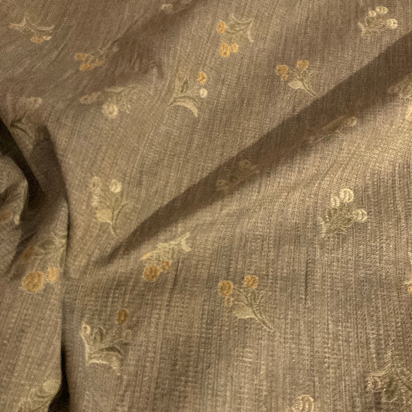 Burch Violet Storm Beige Floral Upholstery Fabric