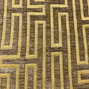 Burch Jet Mustard Yellow Textured Chenille Upholstery Fabric