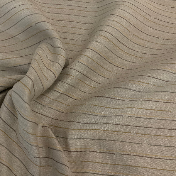 Sunbrella Segment Sand Beige Stripe Outdoor Upholstery Fabric
