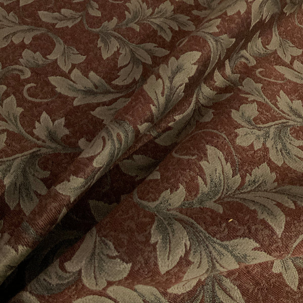 Swavelle Fall Terracotta Burgundy Upholstery Fabric