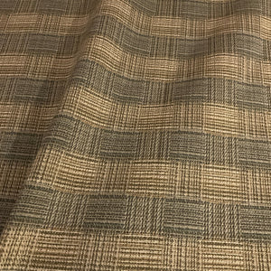 Swavelle Beige/Tan Check Upholstery Fabric