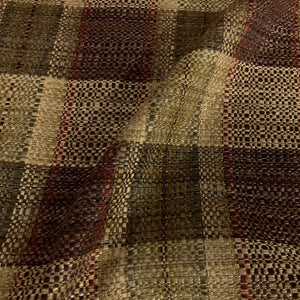 Swavelle Red Green Plaid Upholstery Fabric