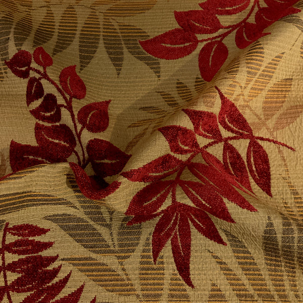 Burch Lynnwood Scarlet Red Upholstery Fabric
