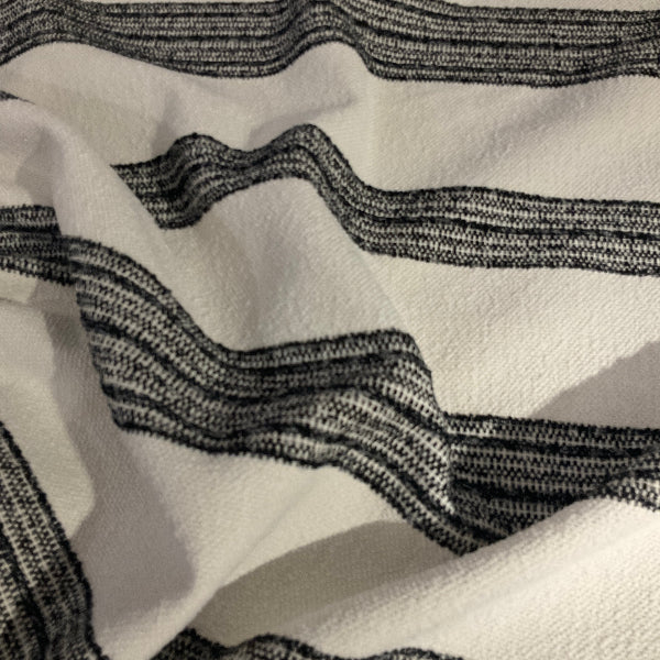 Radiate Textiles Monroe Peppercorn White Upholstery Fabric
