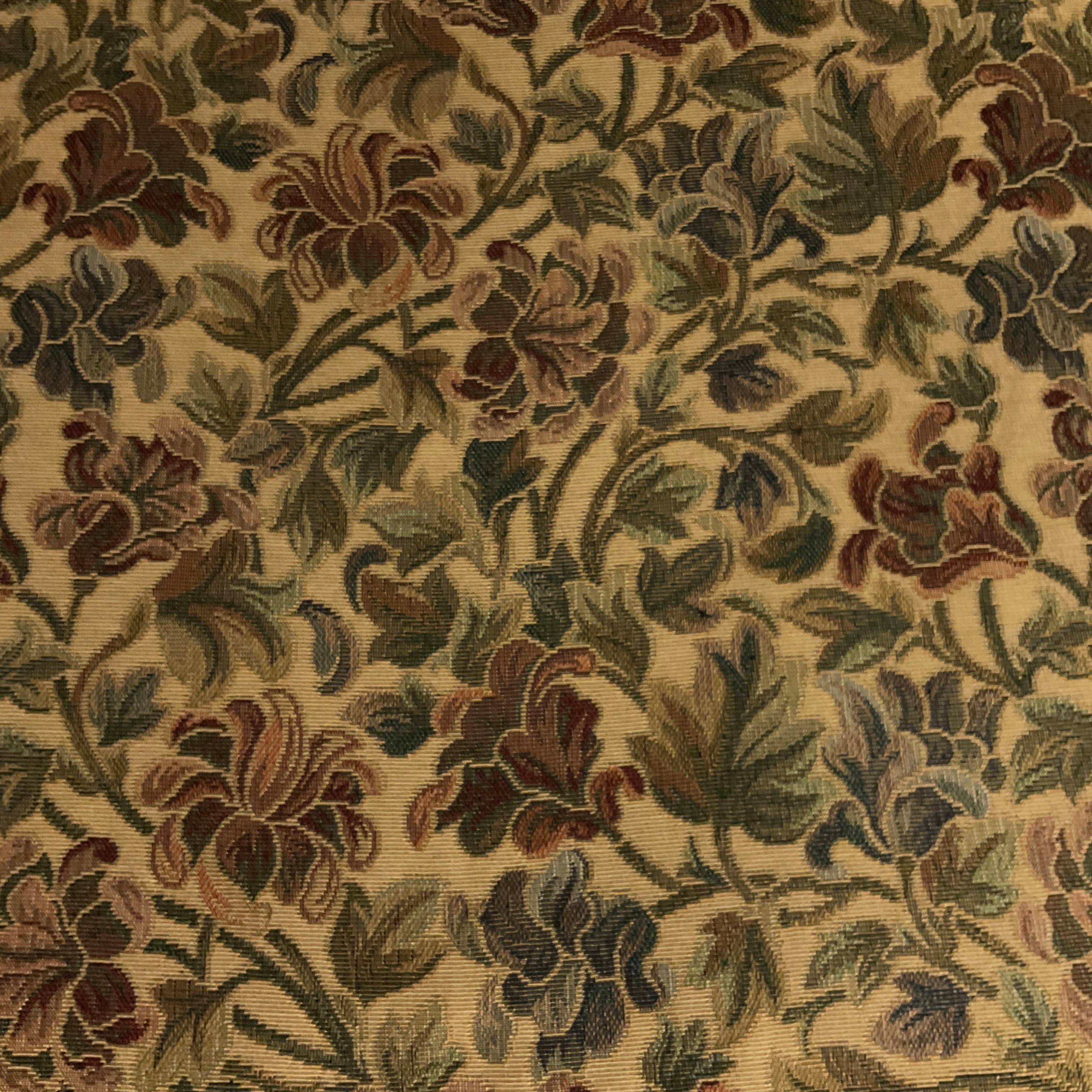 Burch Fabrics Gold Floral Designer Upholstery Fabric
