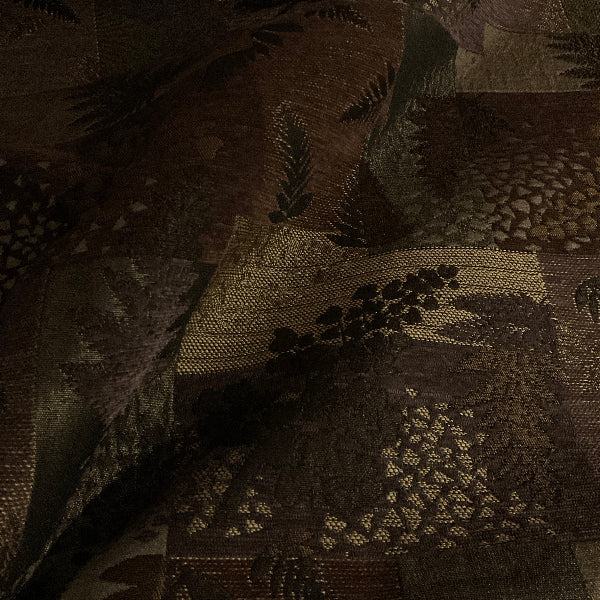 Burch Jungle Brown Geometric Upholstery Fabric