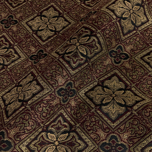 Swavelle Maroon Gold Diamond Upholstery Fabric