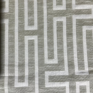 Burch Jet Frost Ivory Textured Chenille Upholstery Fabric
