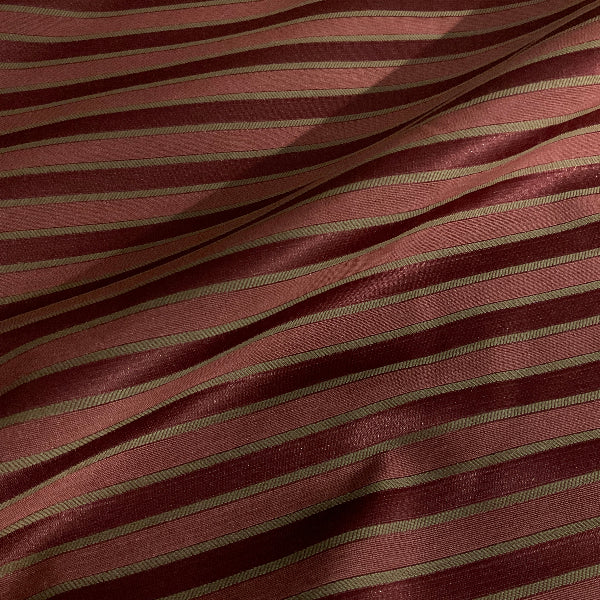 Manor Bordeaux Burgundy Stripe Upholstery Fabric