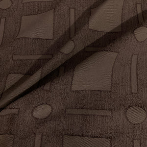 Burch Puzzles Chocolate Brown Upholstery Fabric