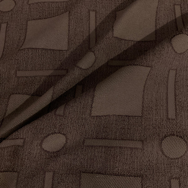 Burch Puzzles Chocolate Brown Upholstery Fabric