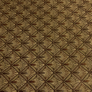 Linocut Brown Upholstery Fabric
