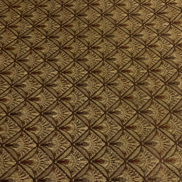 Linocut Brown Upholstery Fabric