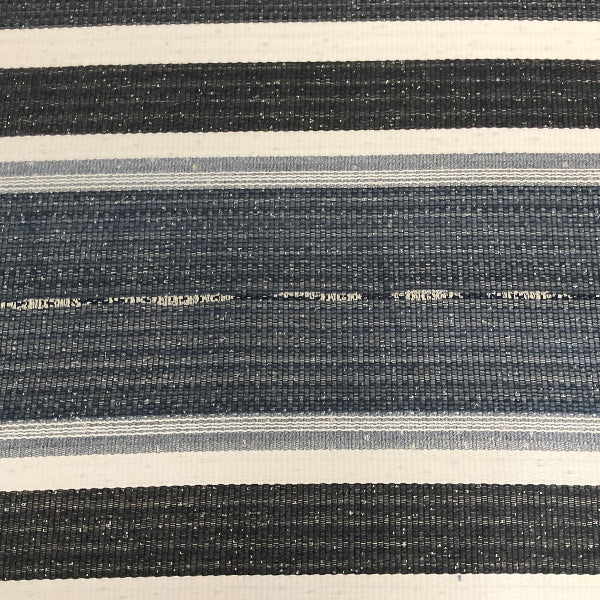 Sunbrella Sahara Stripe Indigo Blue Stripe Outdoor Upholstery Fabric
