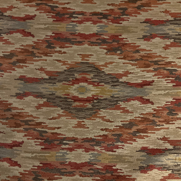 Ikat Earth Tones Upholstery Fabric