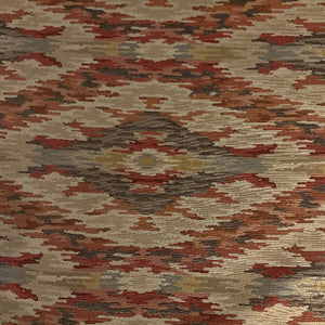 Ikat Earth Tones Upholstery Fabric