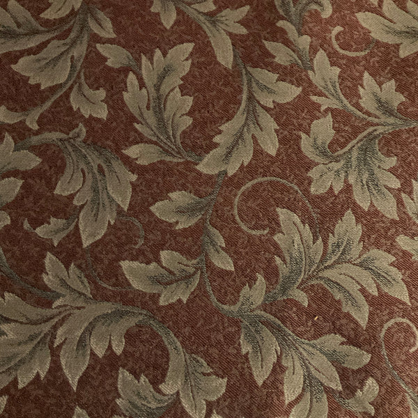 Swavelle Fall Terracotta Burgundy Upholstery Fabric