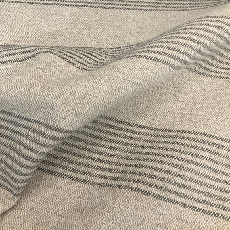 Cotswold Spruce Herringbone/Stripe Upholstery Fabric