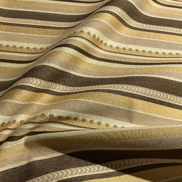 Vixen Taffy Beige Stripe Upholstery Fabric