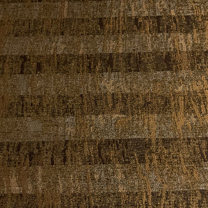 Addison Bark Brown Chenille Stripe Upholstery Fabric