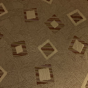 Addison Rust Beige Geometric Upholstery Fabric