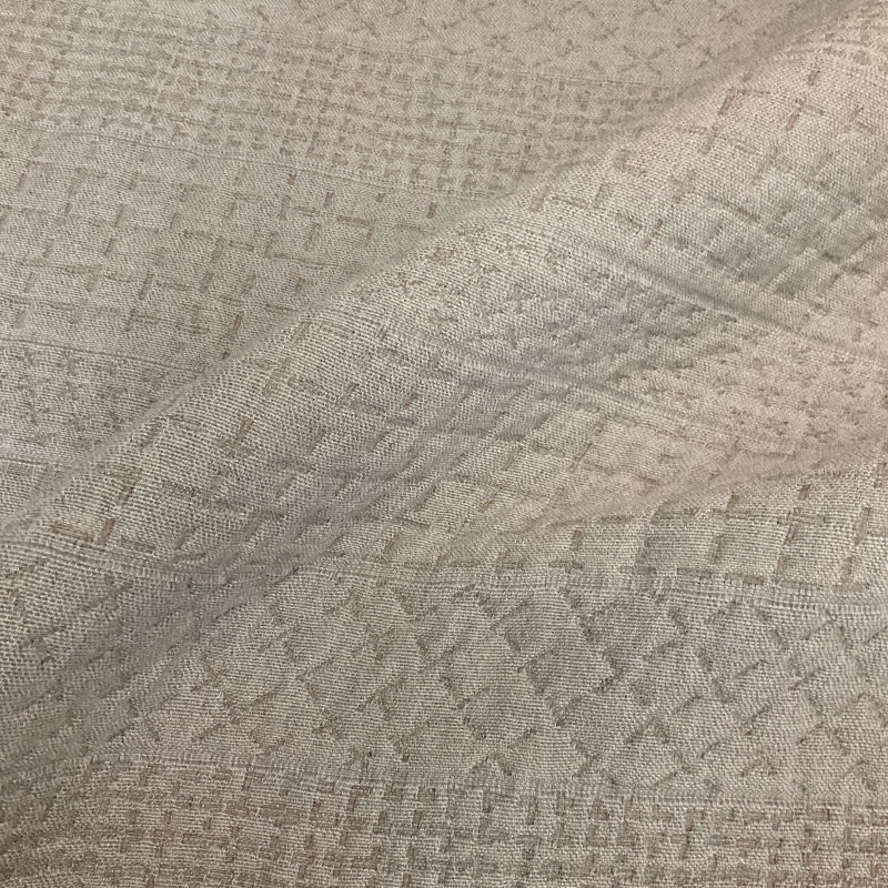 Albert Silver Sea Gray Quilted Stripe Upholstery Fabric