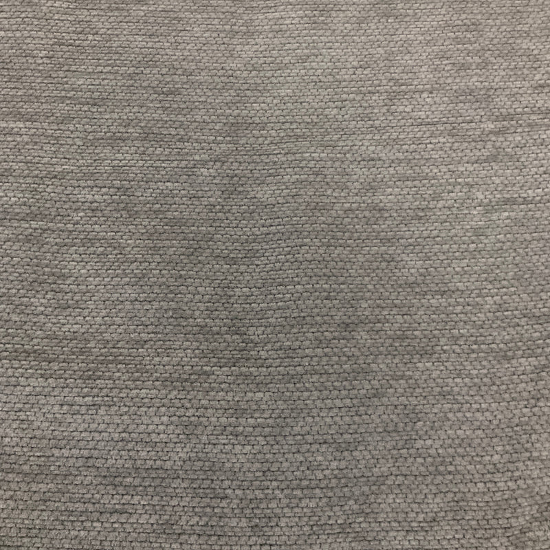 Amber Granite Solid Gray Chenille Upholstery Fabric