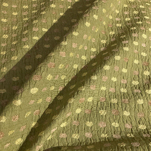 Appreciation Green Tea Dotted Stripe Upholstery Fabric