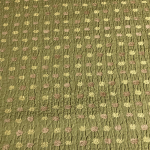 Appreciation Green Tea Dotted Stripe Upholstery Fabric