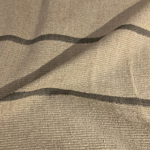 Aris Chestnut Beige Stripe Upholstery Fabric