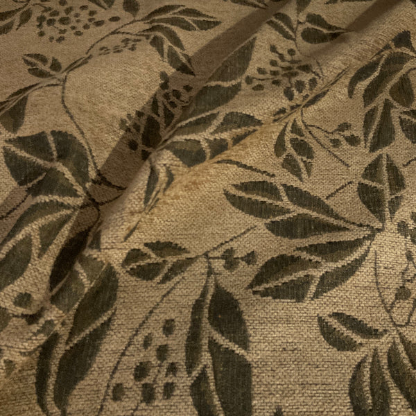 Burch Flynn Gold Chenille Upholstery Fabric