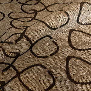 Regal Interlude Chocolate Geometric Upholstery Fabric
