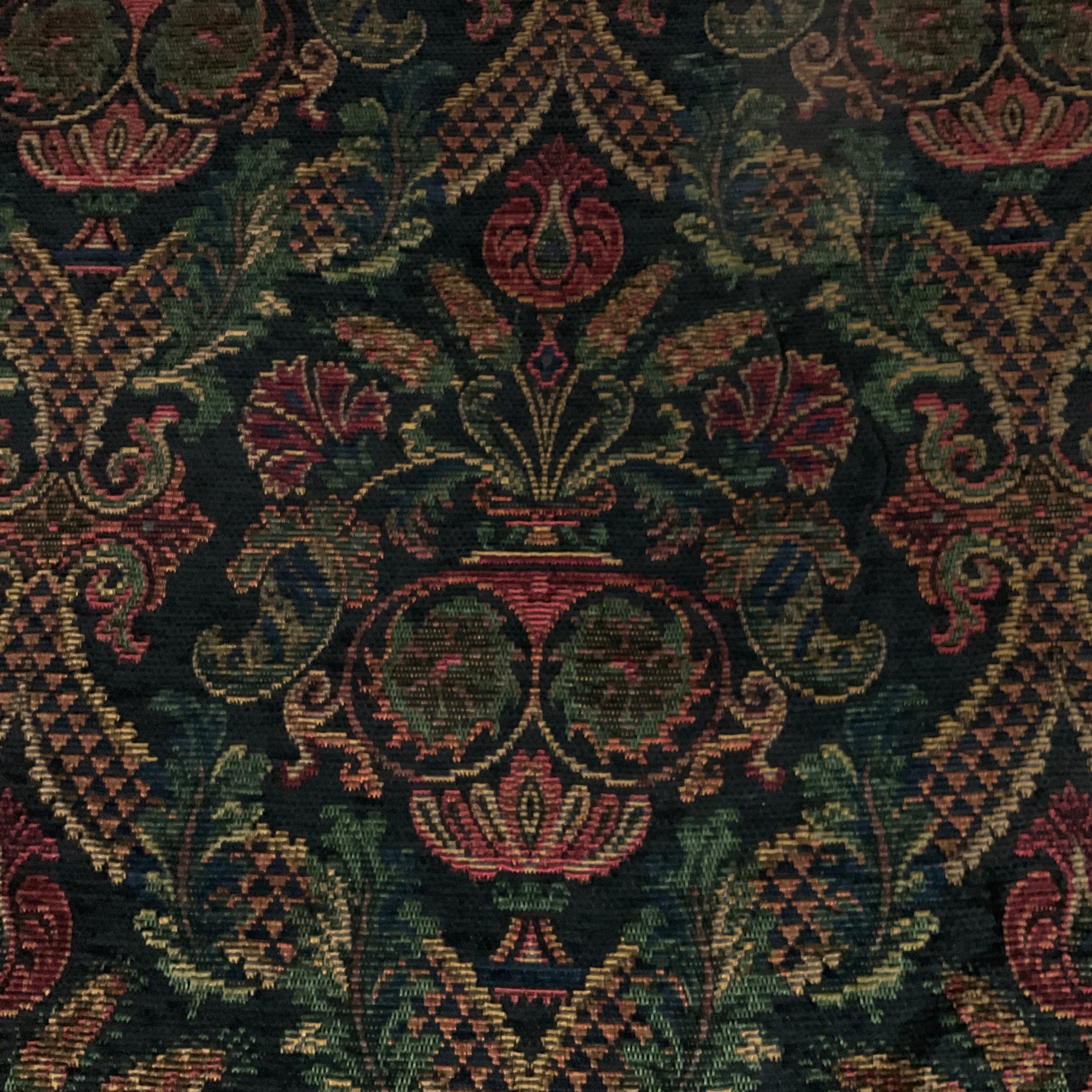 Burch Redmond Noir Black Jacquard Tapestry Upholstery Fabric