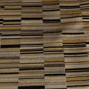 Barre Oak Beige Chenille Stripe Upholstery Fabric