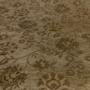 Beige Floral Chenille Tapestry Upholstery Fabric