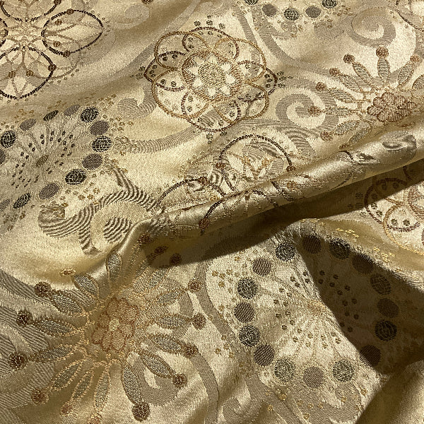 Beige Geometric Design Upholstery Fabric
