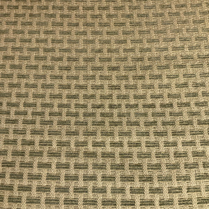 Beige Green Chenille Basket Weave Upholstery Fabric