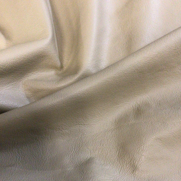 Beige Leather Hide Upholstery Remnant