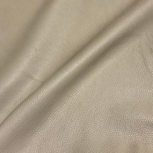 Beige Pebble Grain Leather Full Whole Cow Hide Upholstery