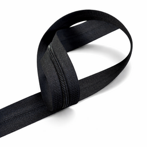Black 4.5 Upholstery Zipper Chain