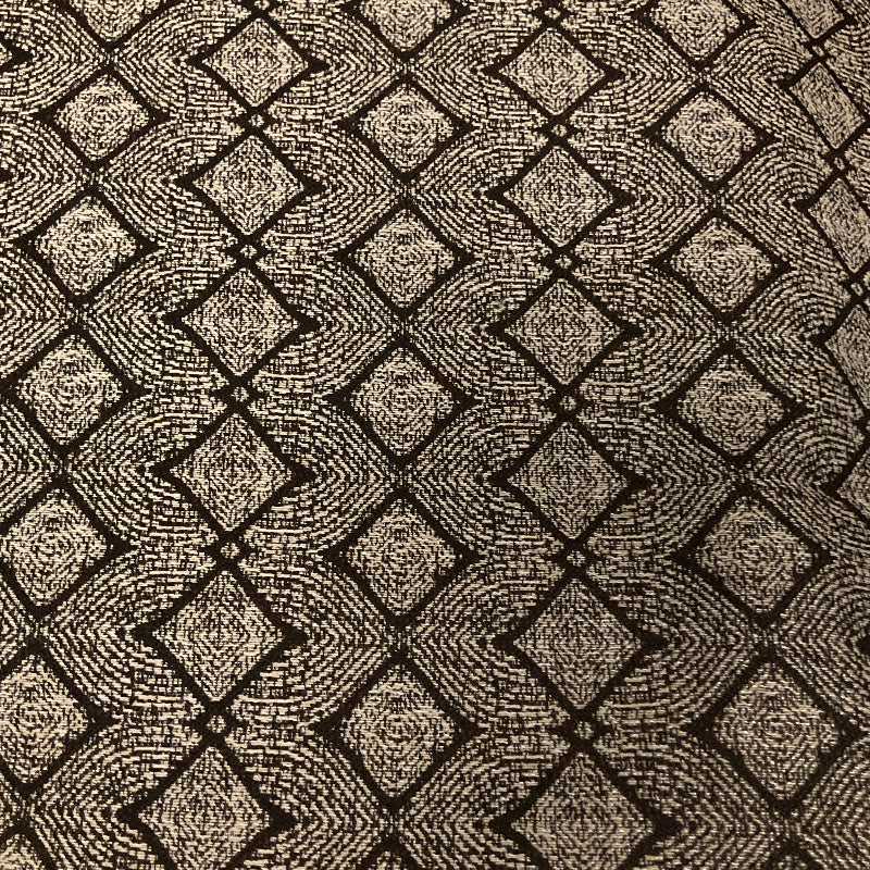 Brown Beige Geometric Upholstery Fabric