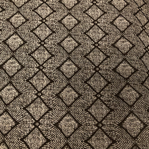 Brown Beige Geometric Upholstery Fabric