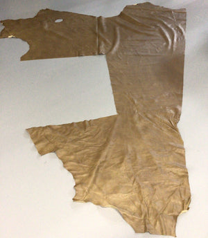 Brown Leather Hide Upholstery Remnant